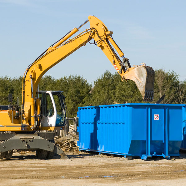 can i choose the location where the residential dumpster will be placed in Guysville Ohio